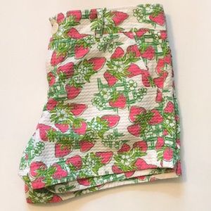 Lilly Pulitzer Shorts Strawberry Print